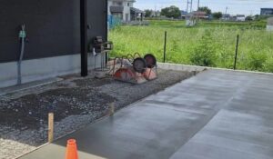春日部市新築工事の過程